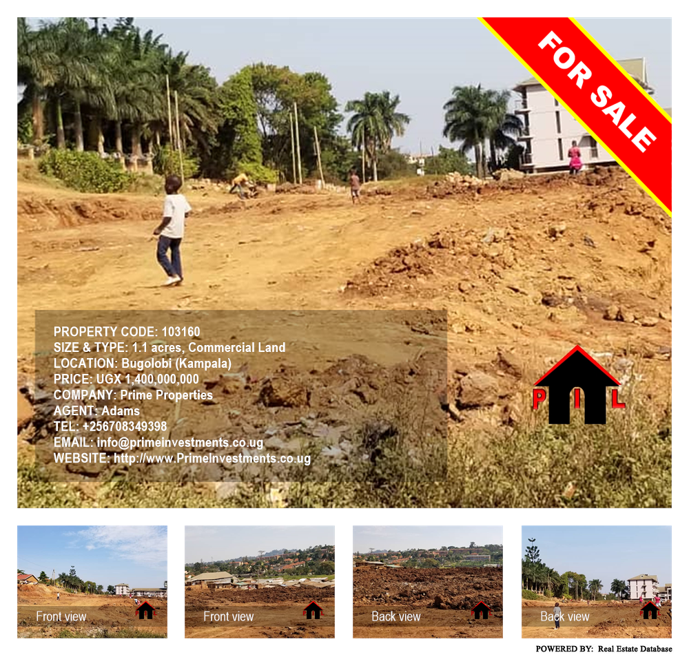Commercial Land  for sale in Bugoloobi Kampala Uganda, code: 103160