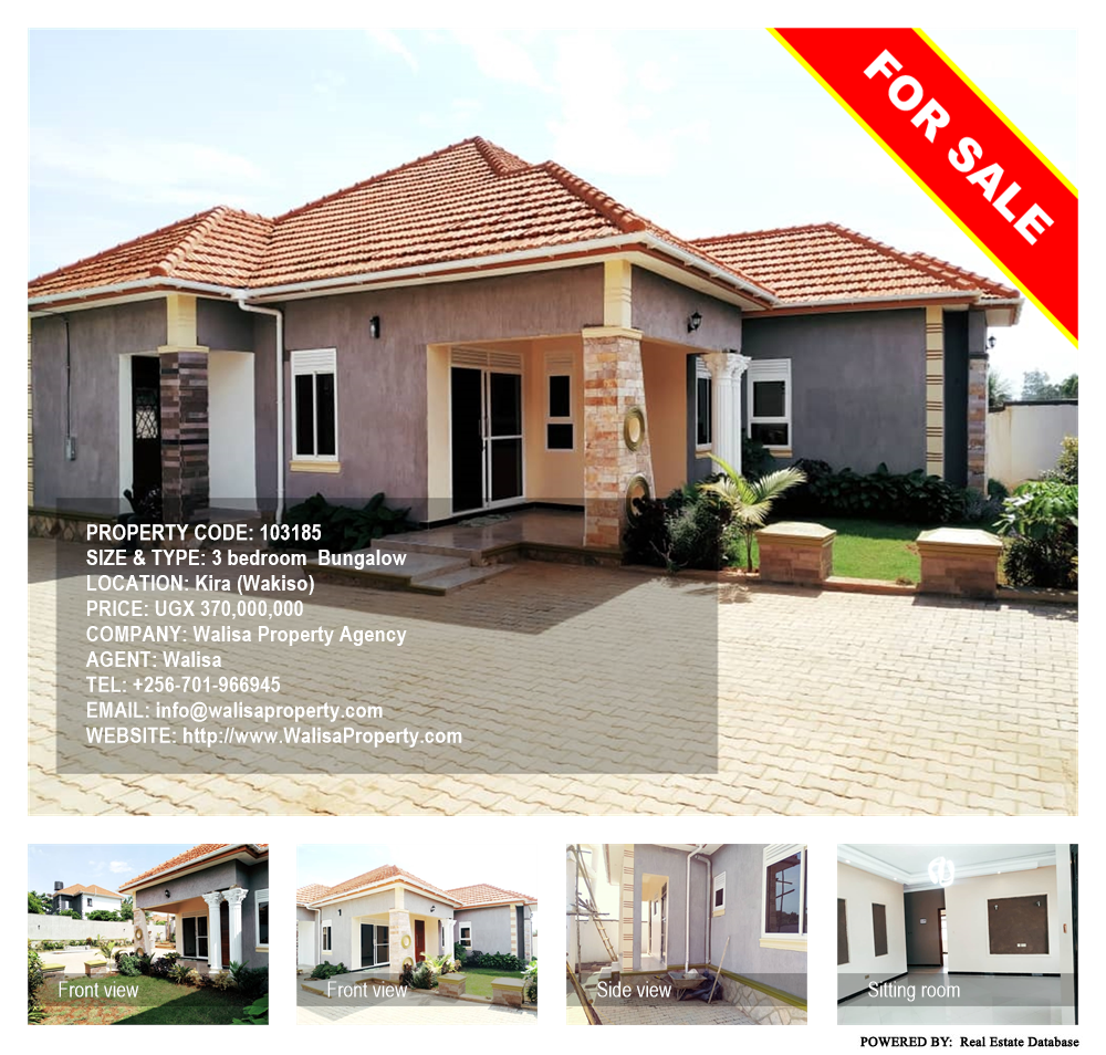 3 bedroom Bungalow  for sale in Kira Wakiso Uganda, code: 103185