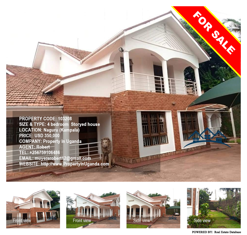 4 bedroom Storeyed house  for sale in Naguru Kampala Uganda, code: 103208