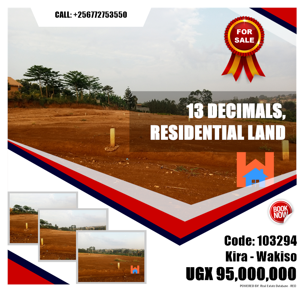 Residential Land  for sale in Kira Wakiso Uganda, code: 103294