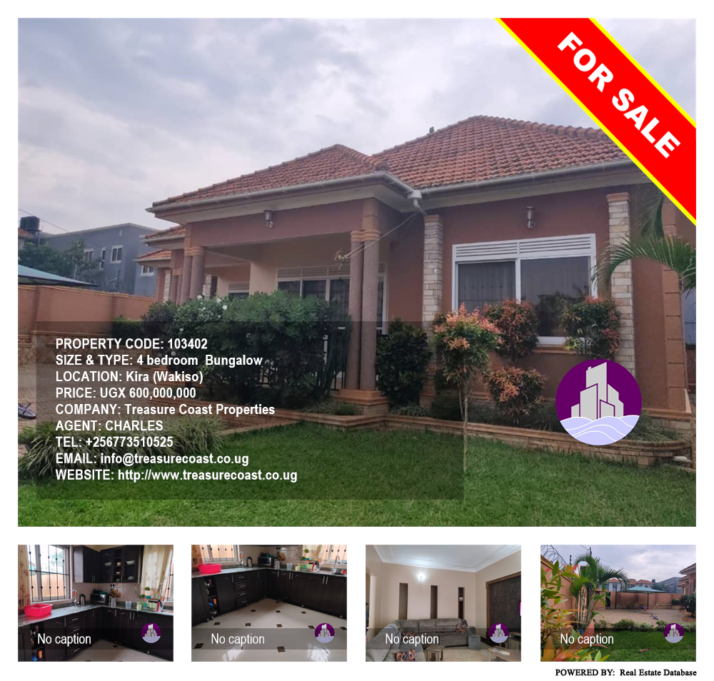 4 bedroom Bungalow  for sale in Kira Wakiso Uganda, code: 103402