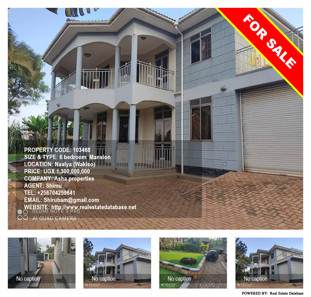 6 bedroom Mansion  for sale in Naalya Wakiso Uganda, code: 103468