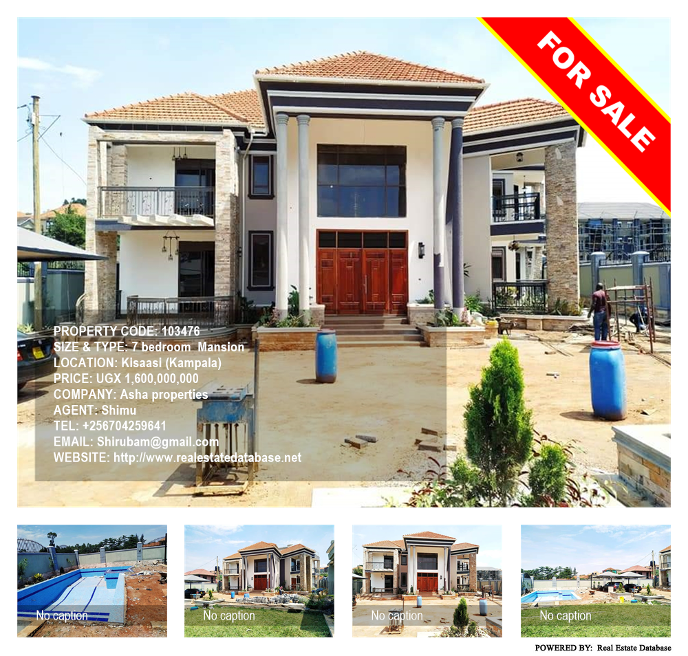 7 bedroom Mansion  for sale in Kisaasi Kampala Uganda, code: 103476
