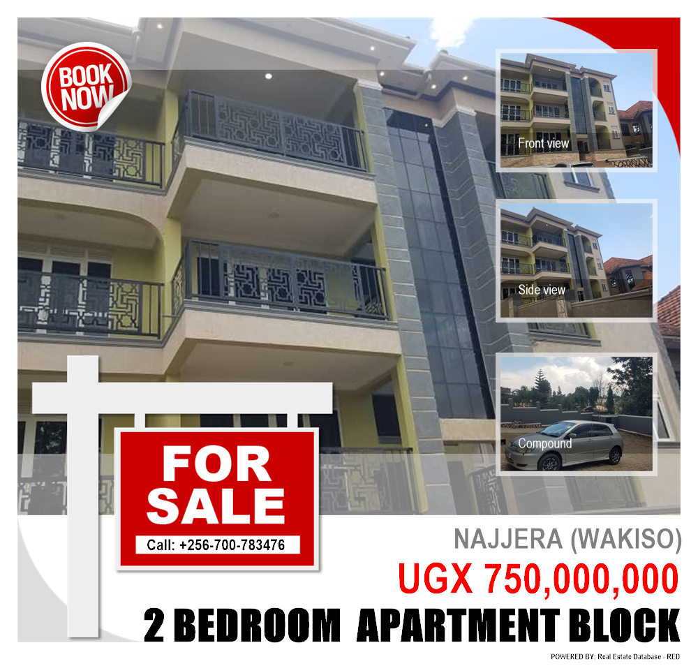 2 bedroom Apartment block  for sale in Najjera Wakiso Uganda, code: 103541