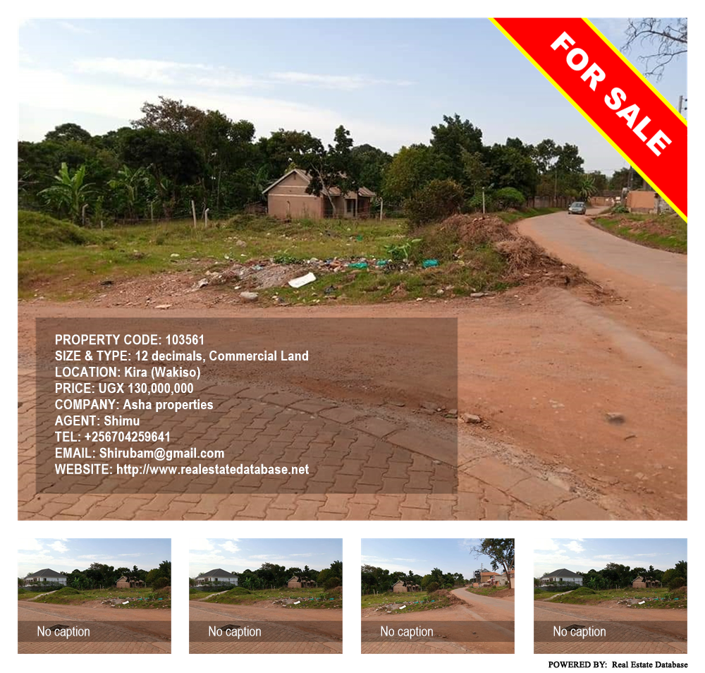 Commercial Land  for sale in Kira Wakiso Uganda, code: 103561