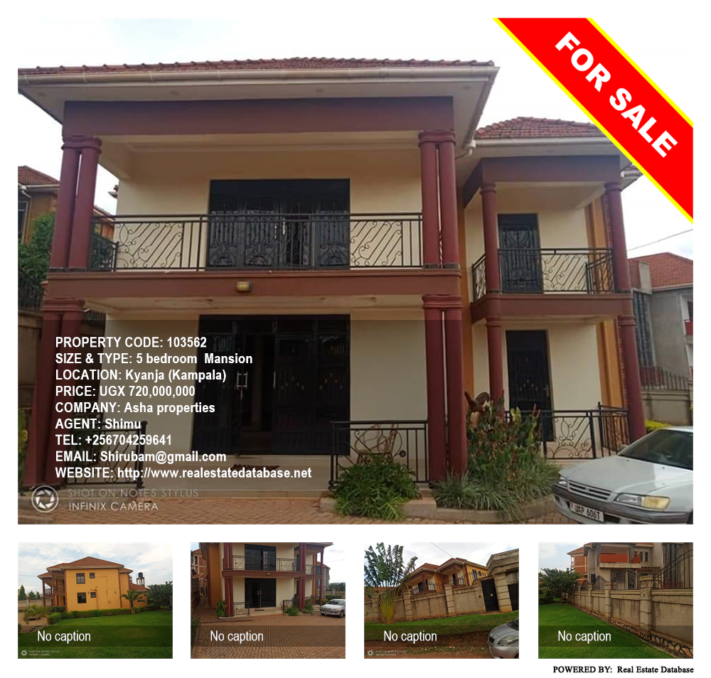 5 bedroom Mansion  for sale in Kyanja Kampala Uganda, code: 103562