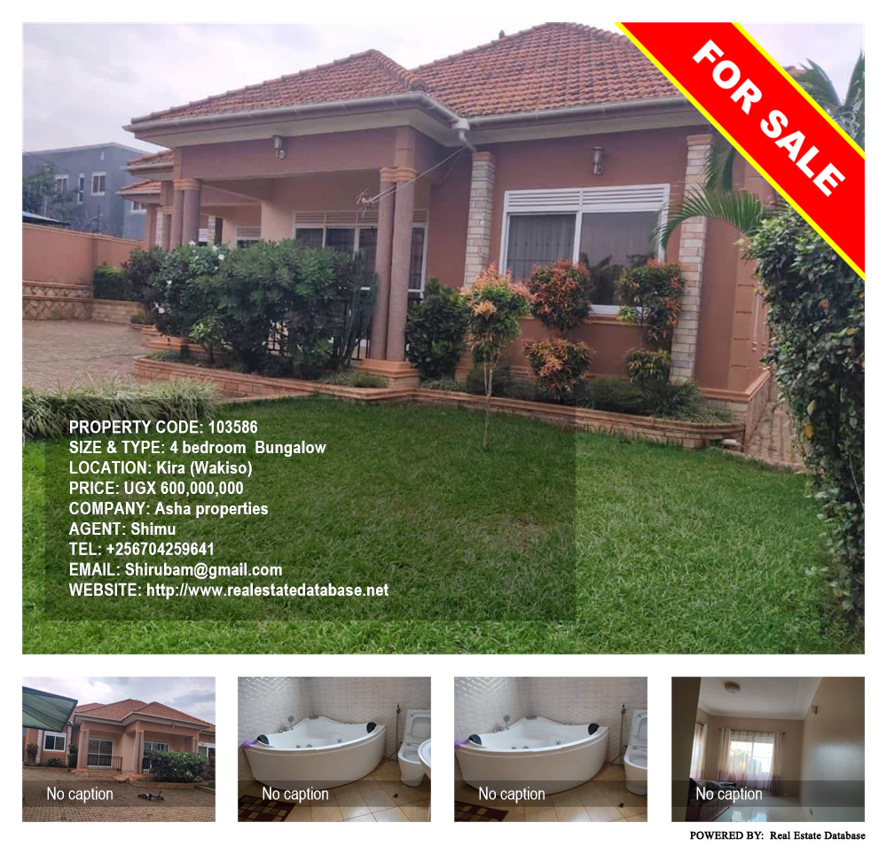 4 bedroom Bungalow  for sale in Kira Wakiso Uganda, code: 103586