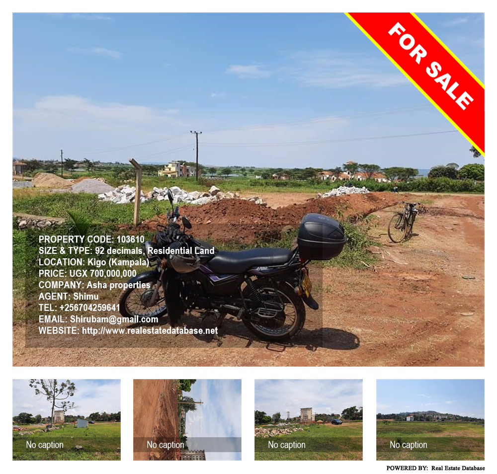 Residential Land  for sale in Kigo Kampala Uganda, code: 103610