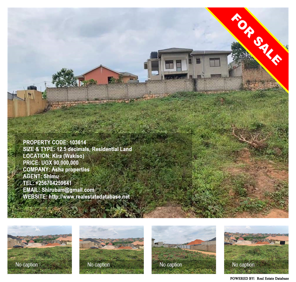 Residential Land  for sale in Kira Wakiso Uganda, code: 103614