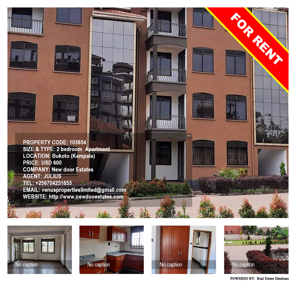 2 bedroom Apartment  for rent in Bukoto Kampala Uganda, code: 103654