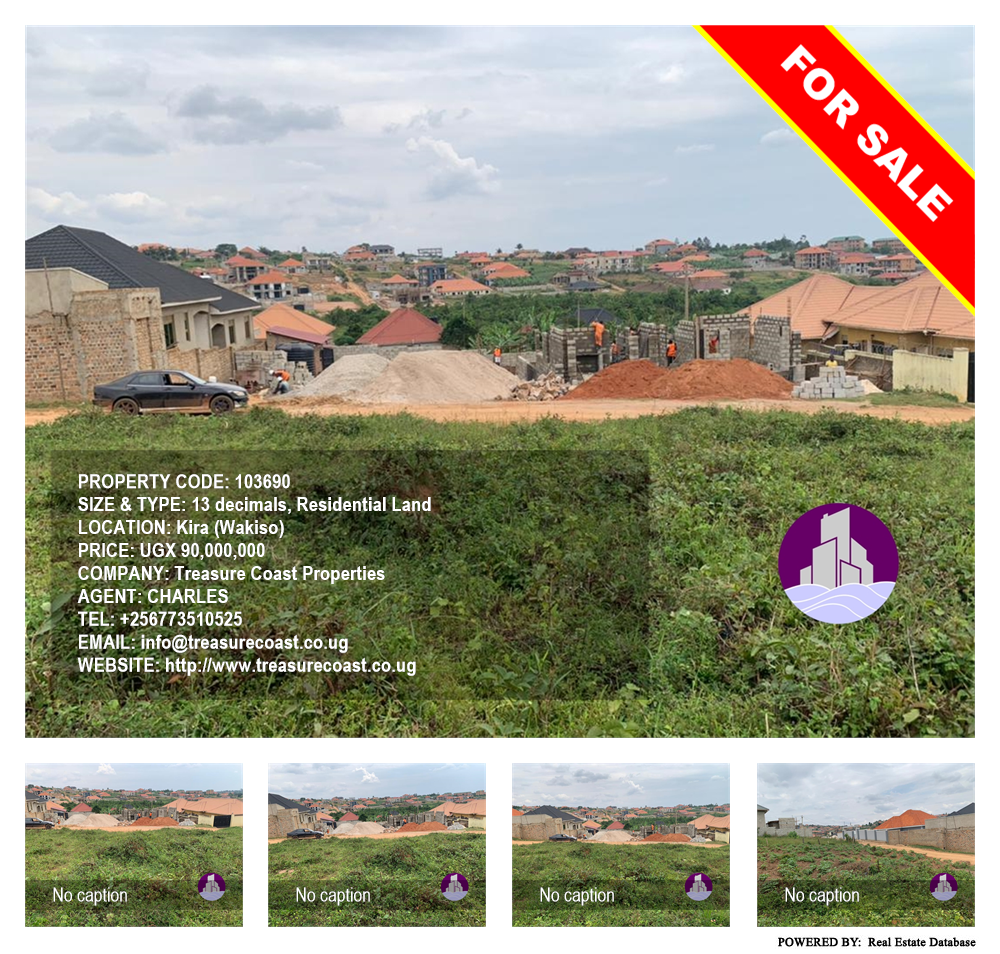 Residential Land  for sale in Kira Wakiso Uganda, code: 103690