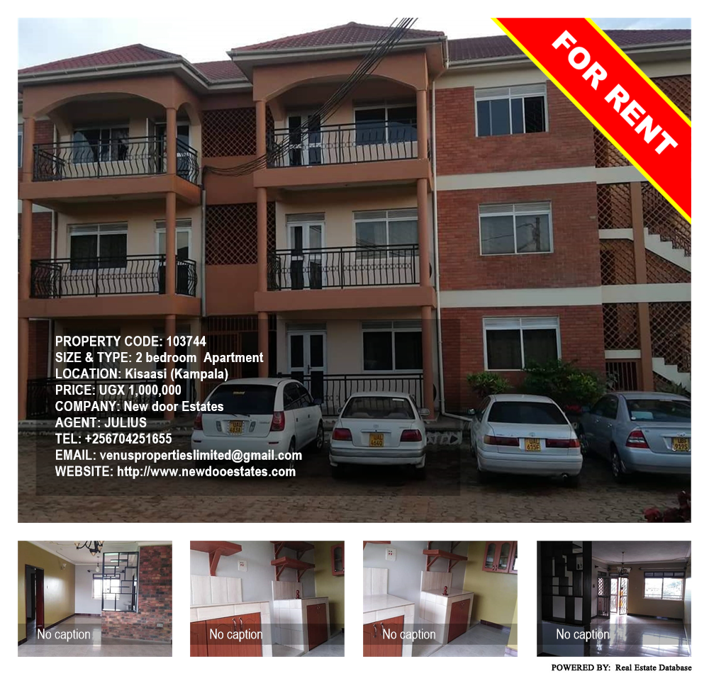 2 bedroom Apartment  for rent in Kisaasi Kampala Uganda, code: 103744