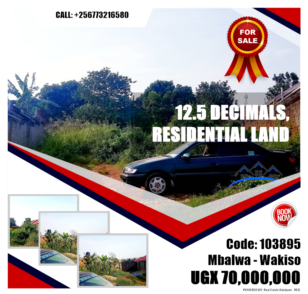Residential Land  for sale in Mbalwa Wakiso Uganda, code: 103895