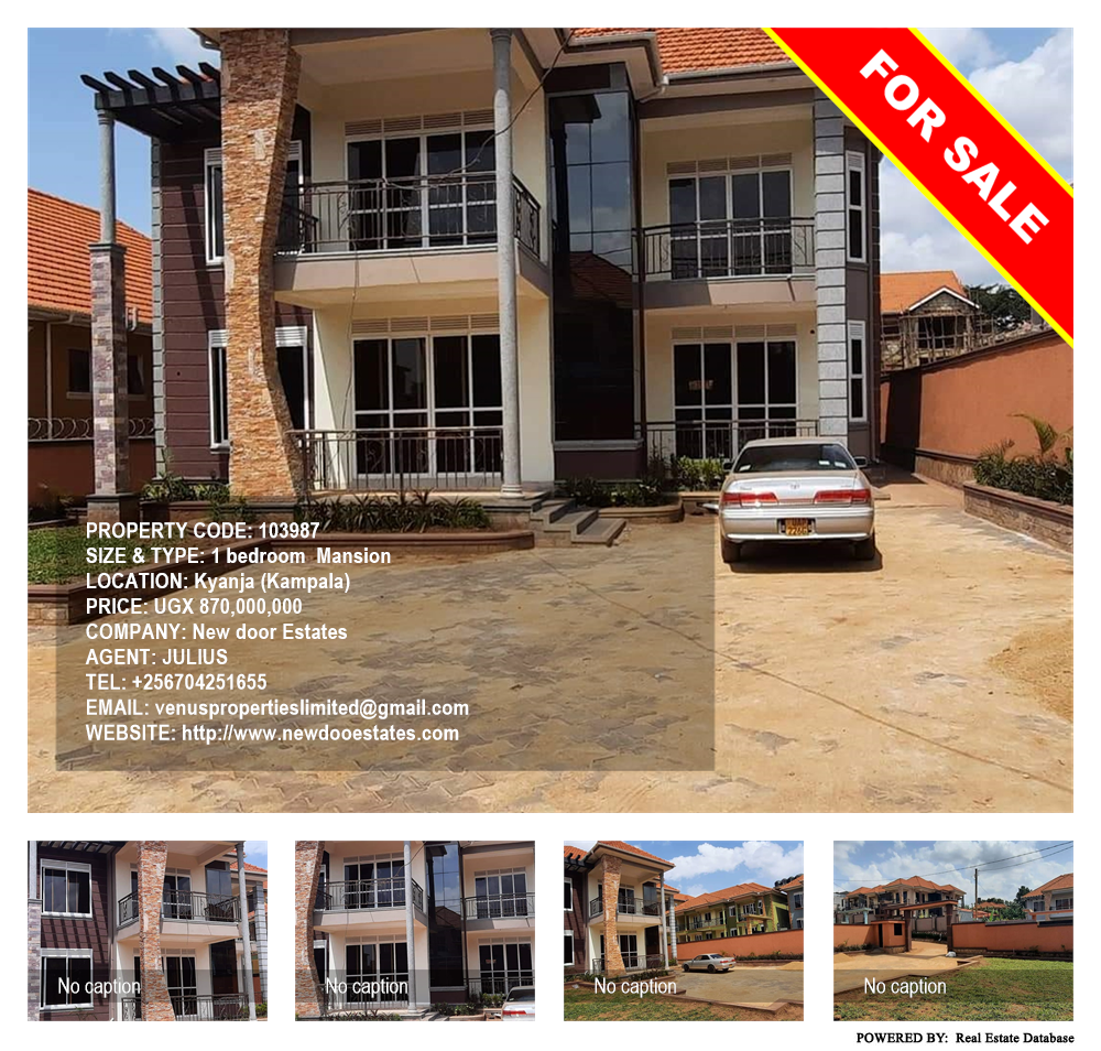 1 bedroom Mansion  for sale in Kyanja Kampala Uganda, code: 103987