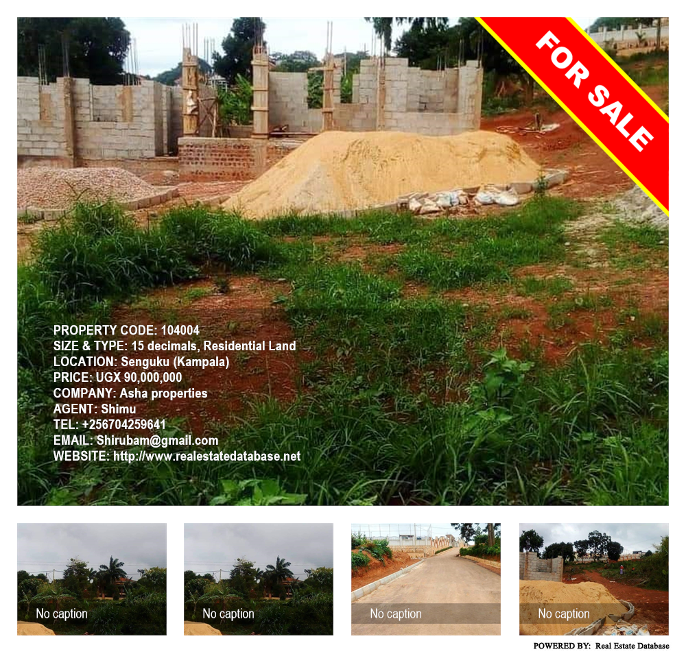 Residential Land  for sale in Seguku Kampala Uganda, code: 104004