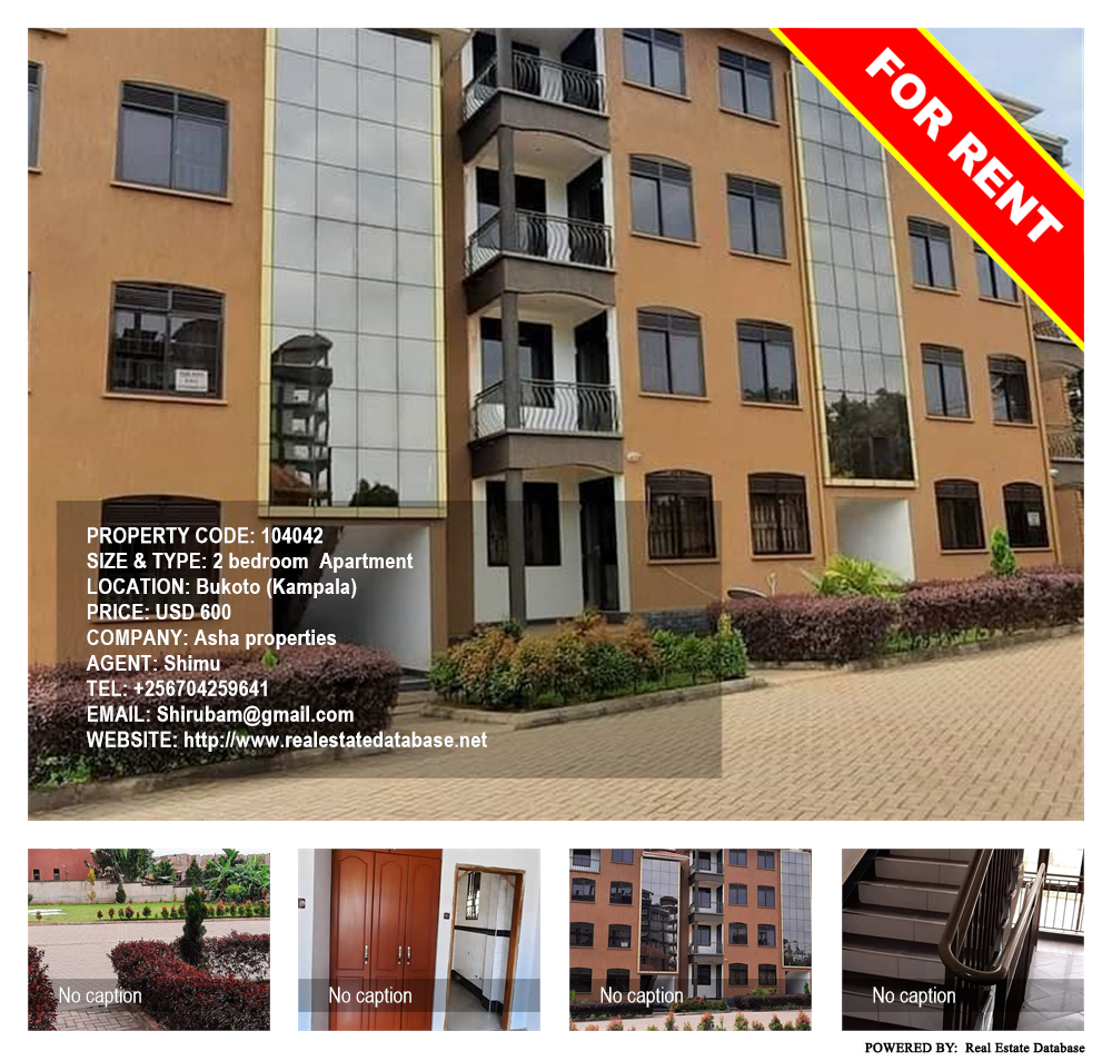 2 bedroom Apartment  for rent in Bukoto Kampala Uganda, code: 104042