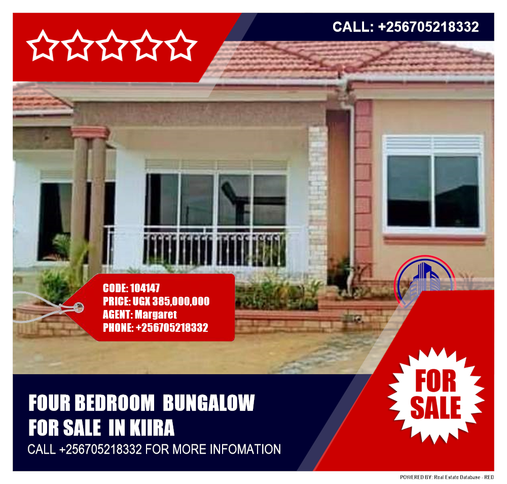 4 bedroom Bungalow  for sale in Kiira Wakiso Uganda, code: 104147