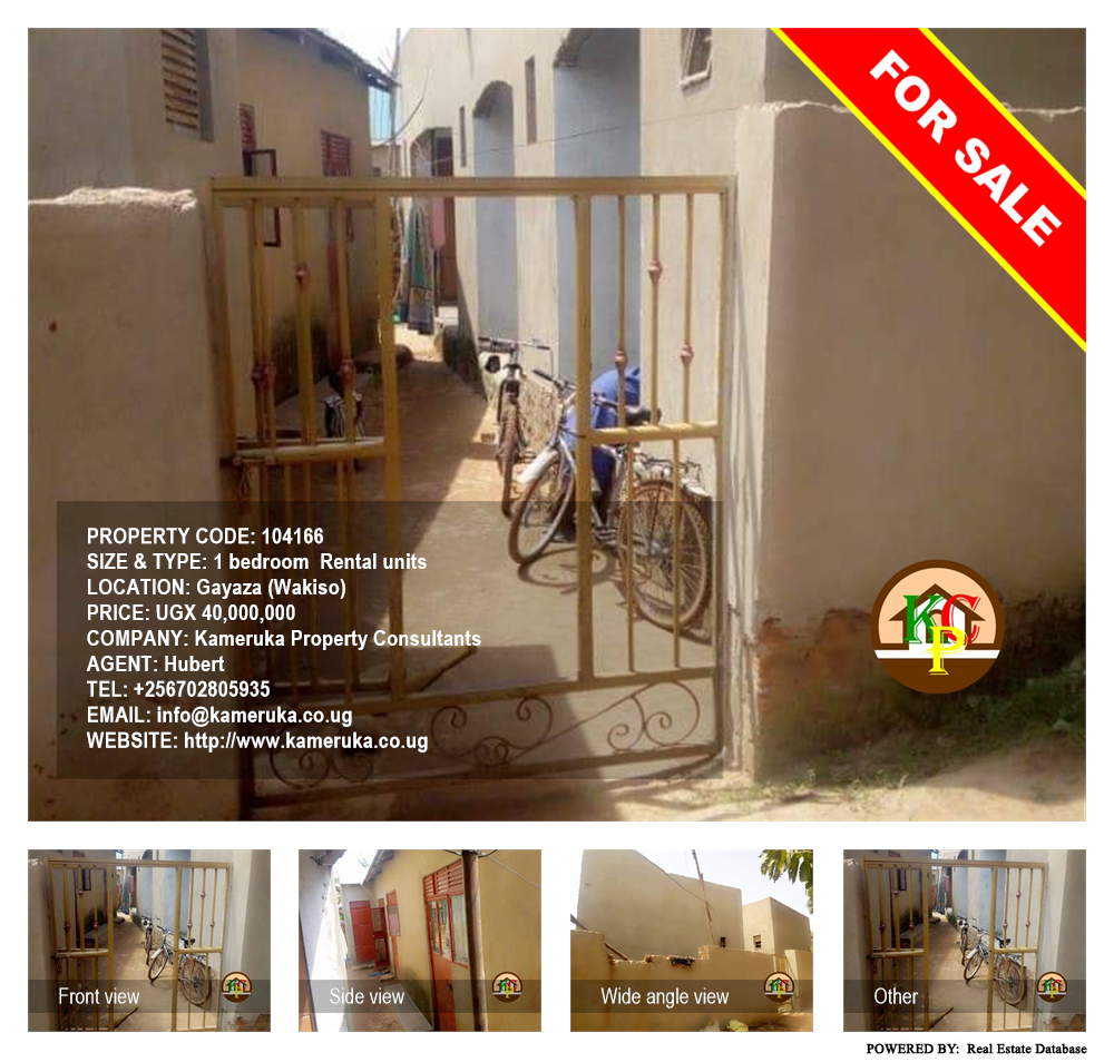 1 bedroom Rental units  for sale in Gayaza Wakiso Uganda, code: 104166