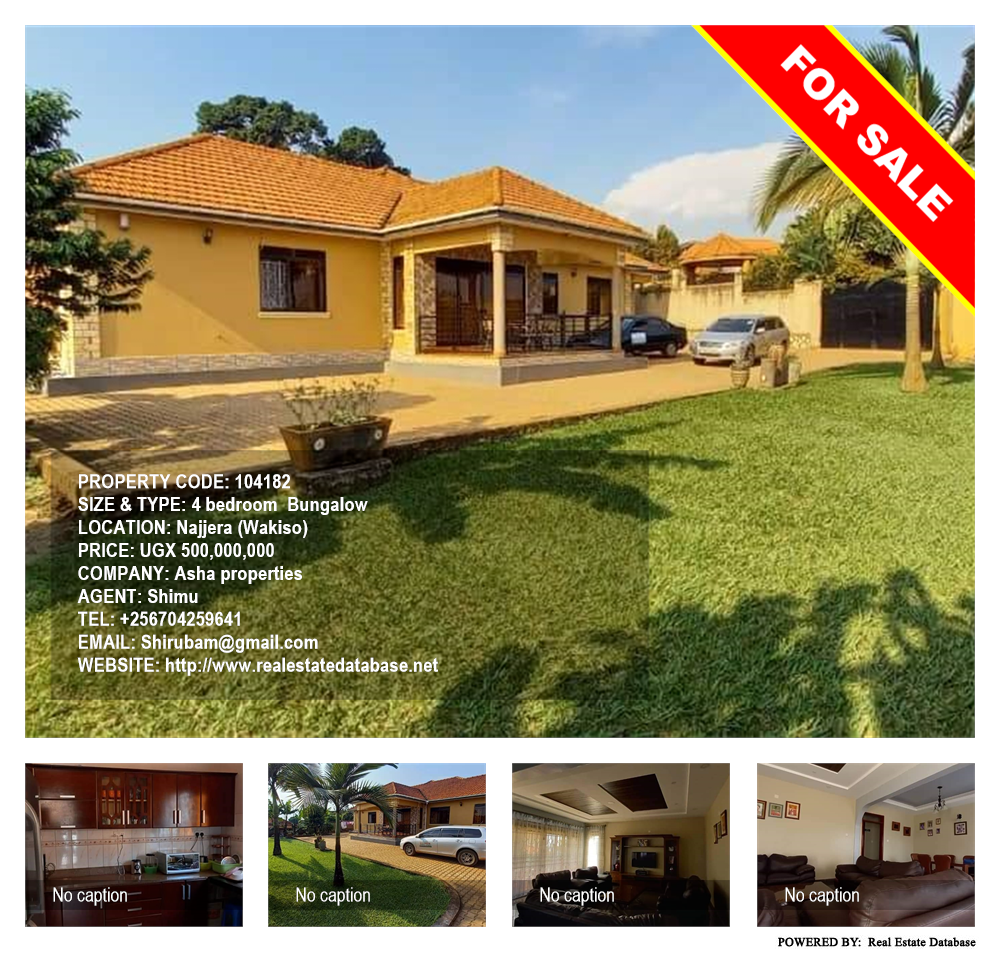 4 bedroom Bungalow  for sale in Najjera Wakiso Uganda, code: 104182