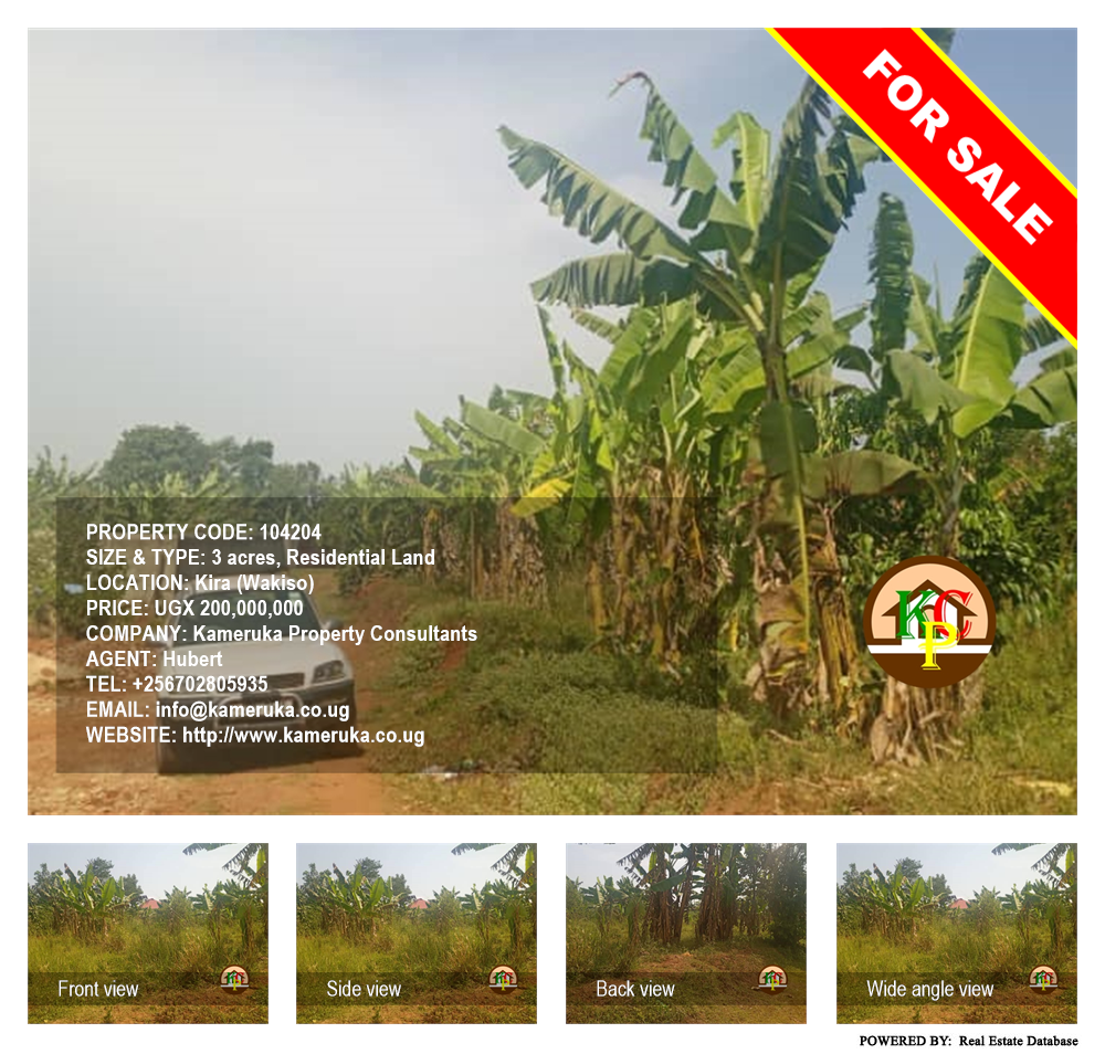 Residential Land  for sale in Kira Wakiso Uganda, code: 104204