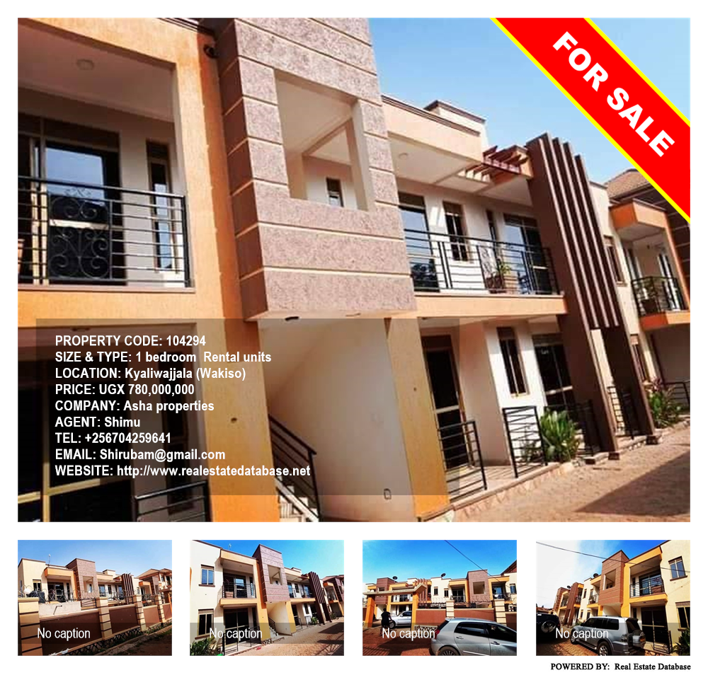 1 bedroom Rental units  for sale in Kyaliwajjala Wakiso Uganda, code: 104294