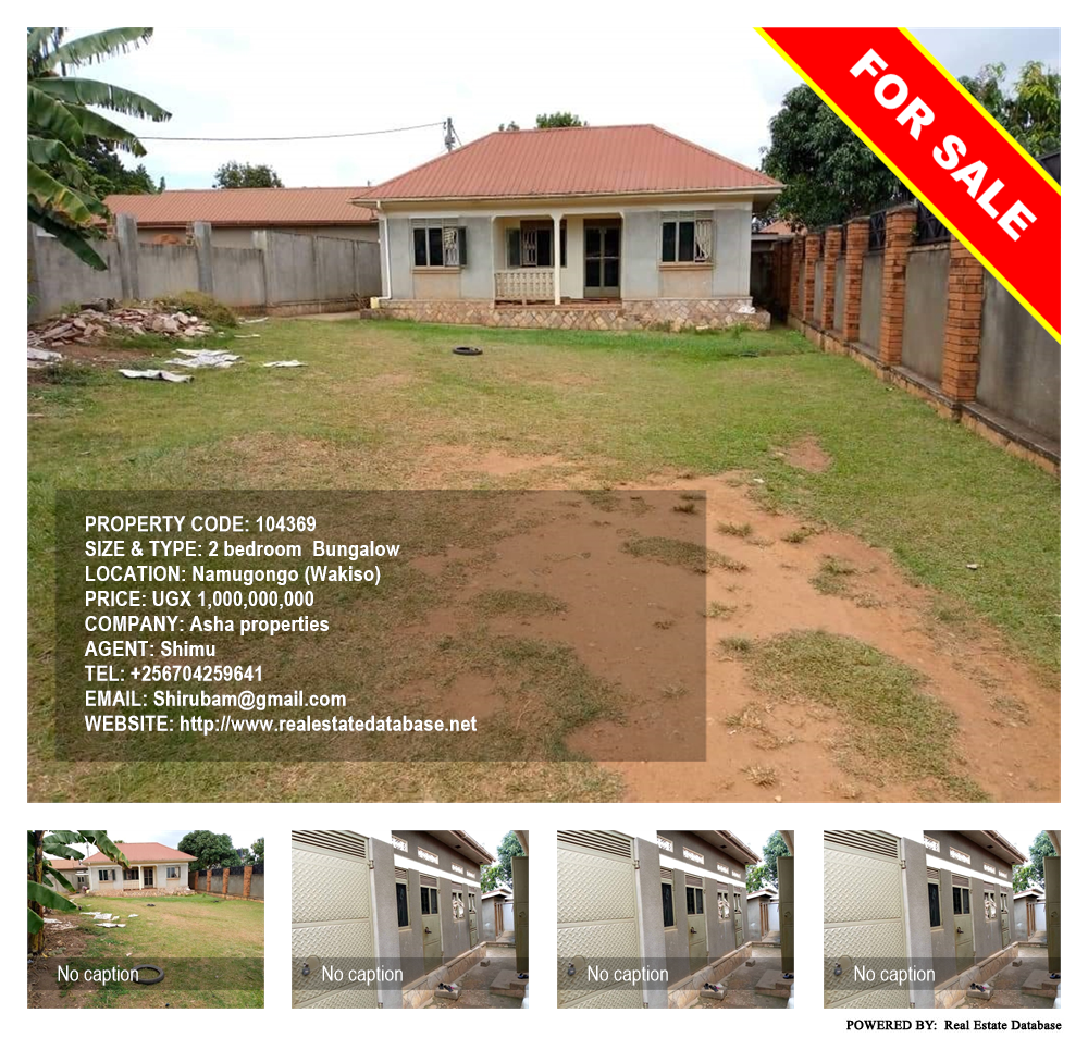 2 bedroom Bungalow  for sale in Namugongo Wakiso Uganda, code: 104369