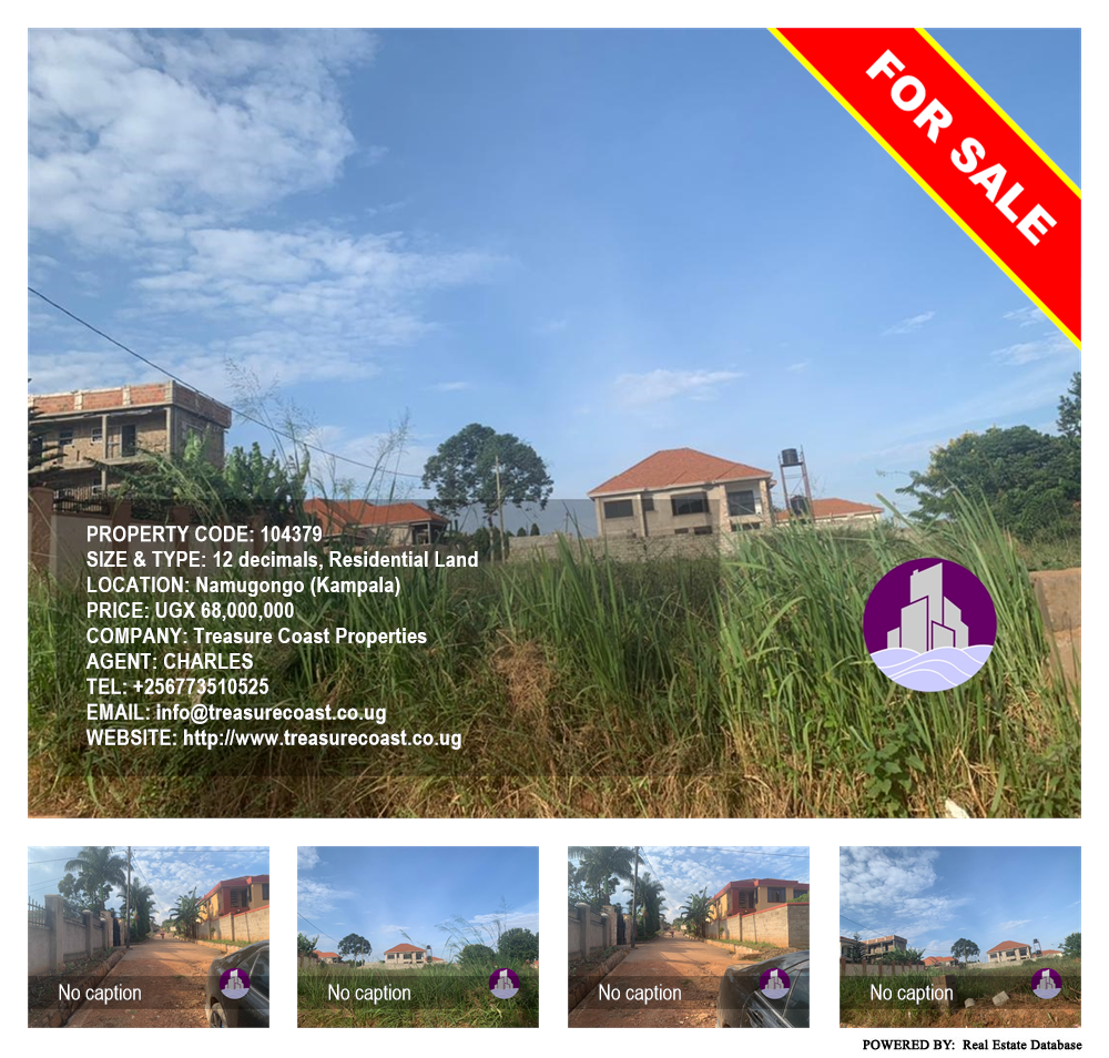 Residential Land  for sale in Namugongo Kampala Uganda, code: 104379