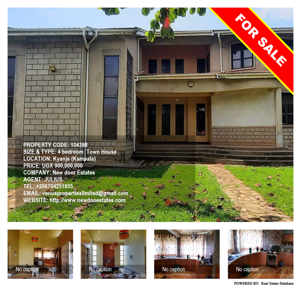 4 bedroom Town House  for sale in Kyanja Kampala Uganda, code: 104398