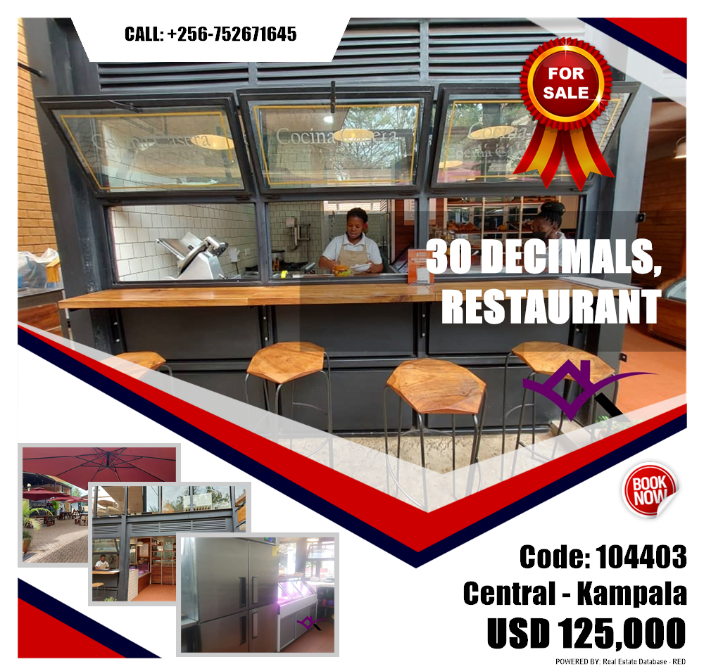 Restaurant  for sale in Central Kampala Uganda, code: 104403