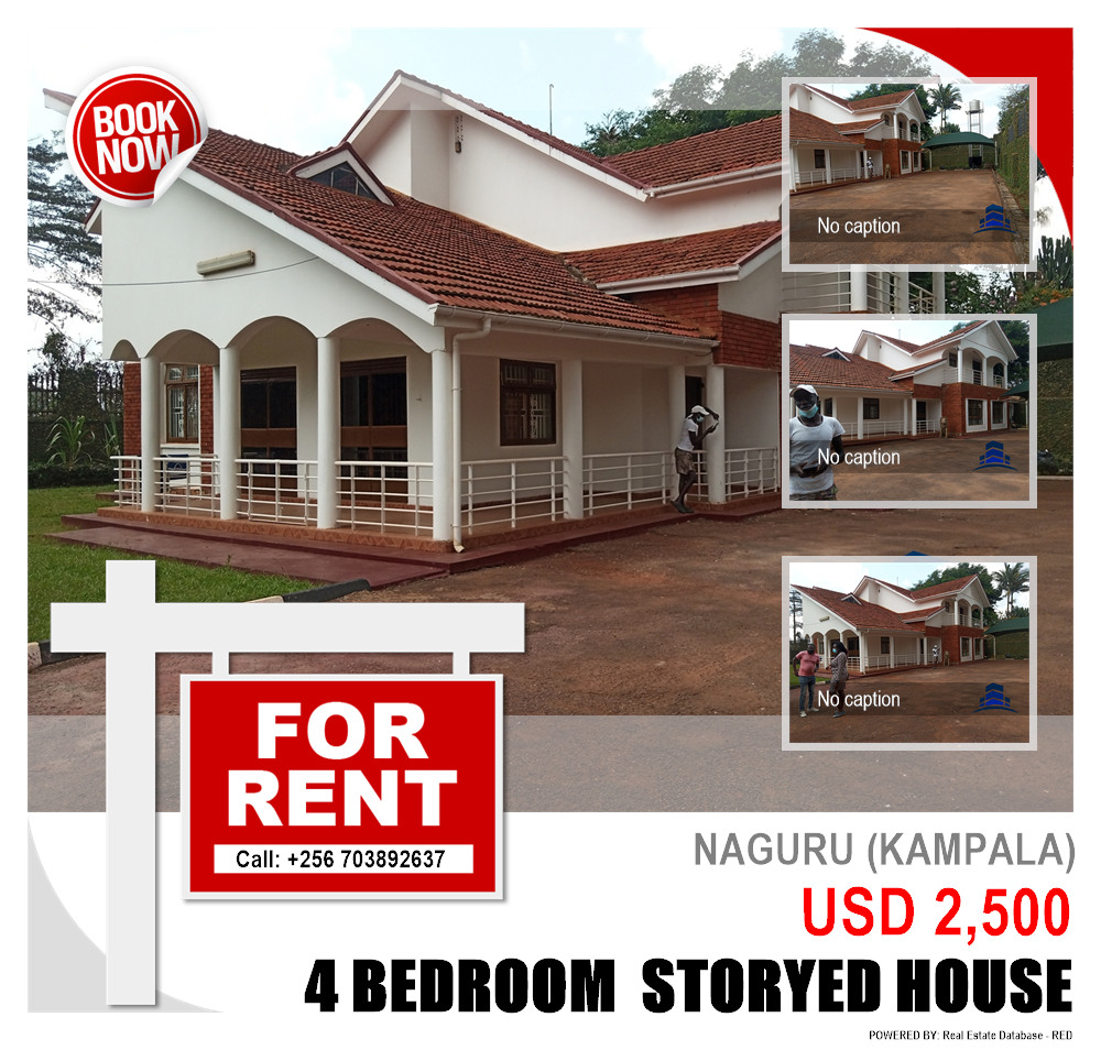 4 bedroom Storeyed house  for rent in Naguru Kampala Uganda, code: 104423