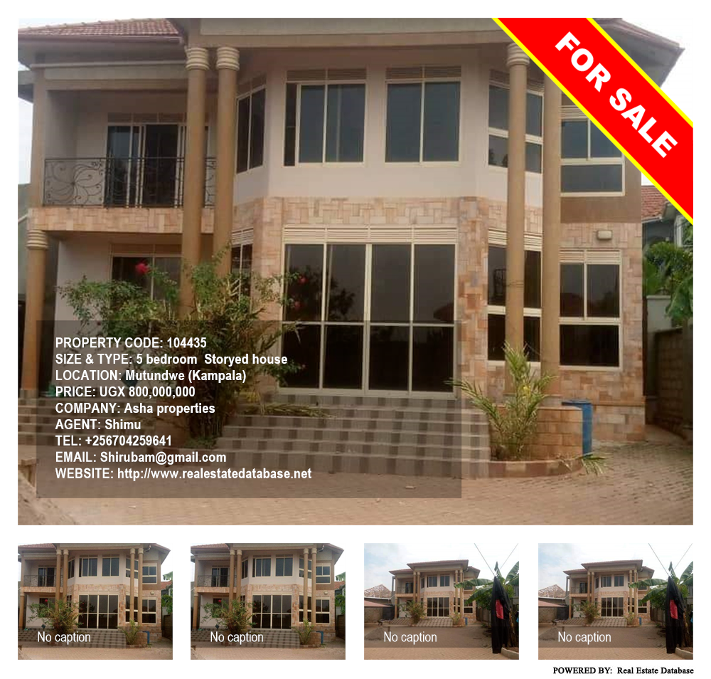 5 bedroom Storeyed house  for sale in Mutundwe Kampala Uganda, code: 104435