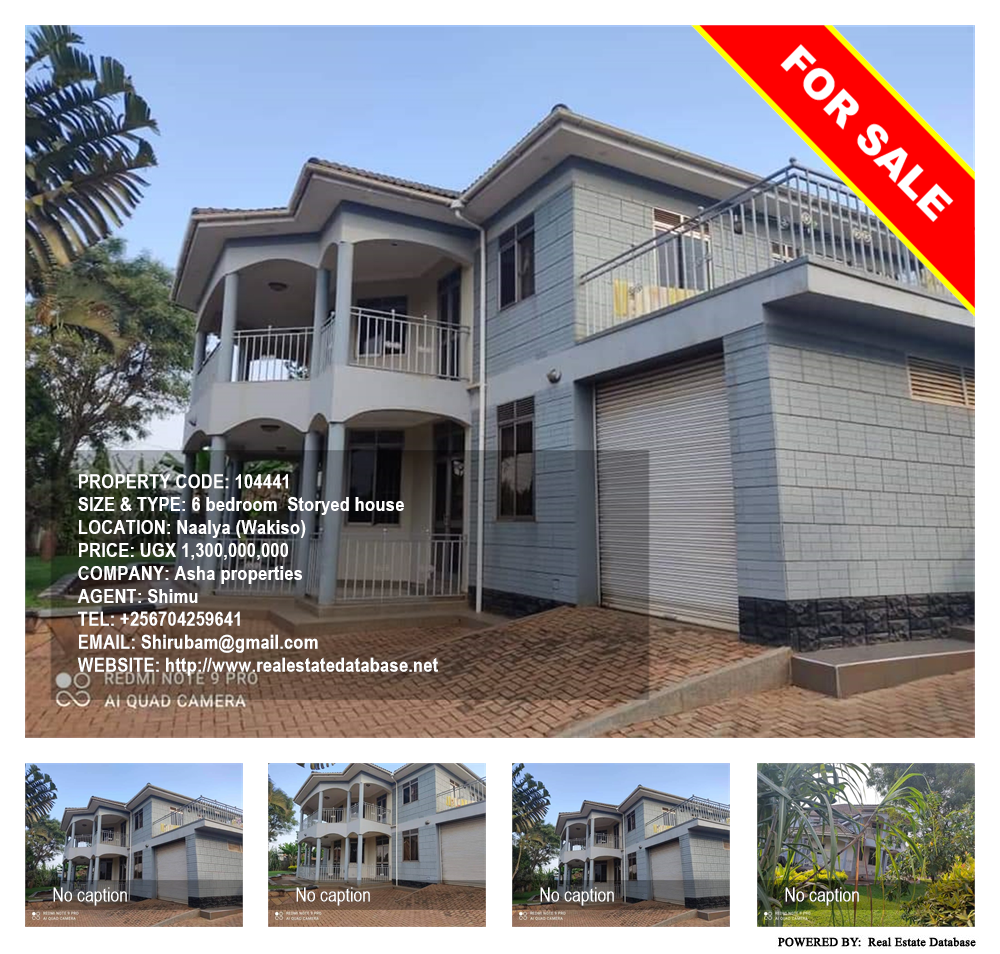6 bedroom Storeyed house  for sale in Naalya Wakiso Uganda, code: 104441