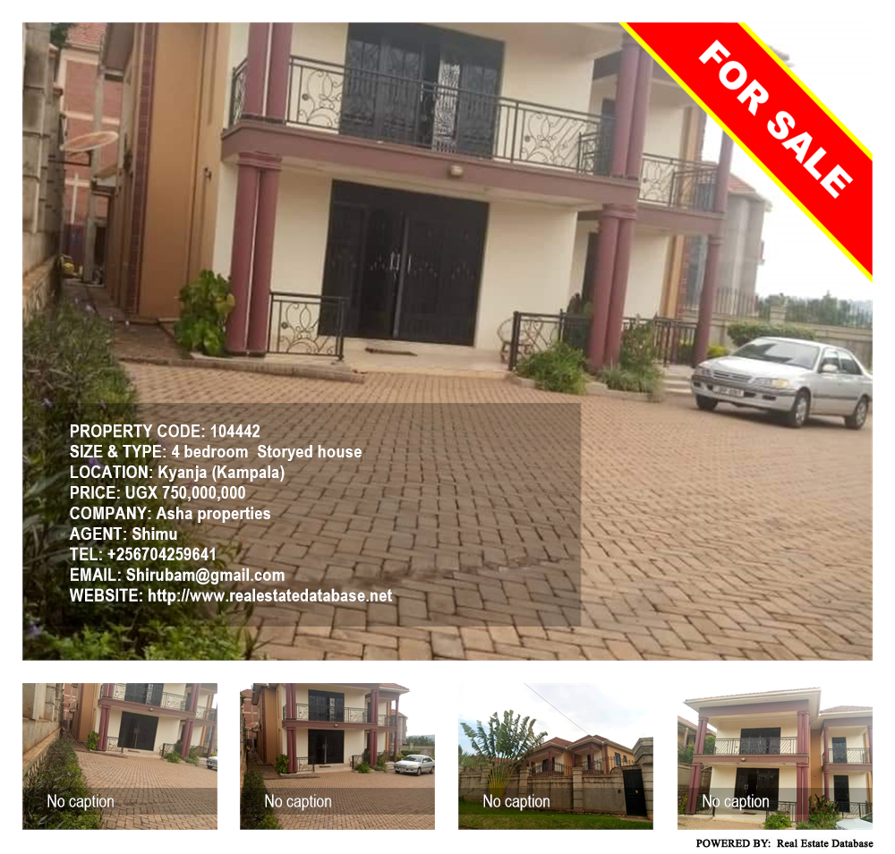 4 bedroom Storeyed house  for sale in Kyanja Kampala Uganda, code: 104442