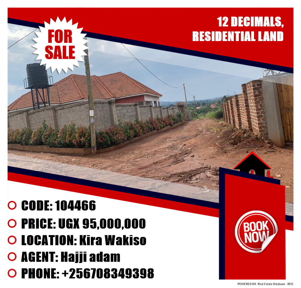 Residential Land  for sale in Kira Wakiso Uganda, code: 104466