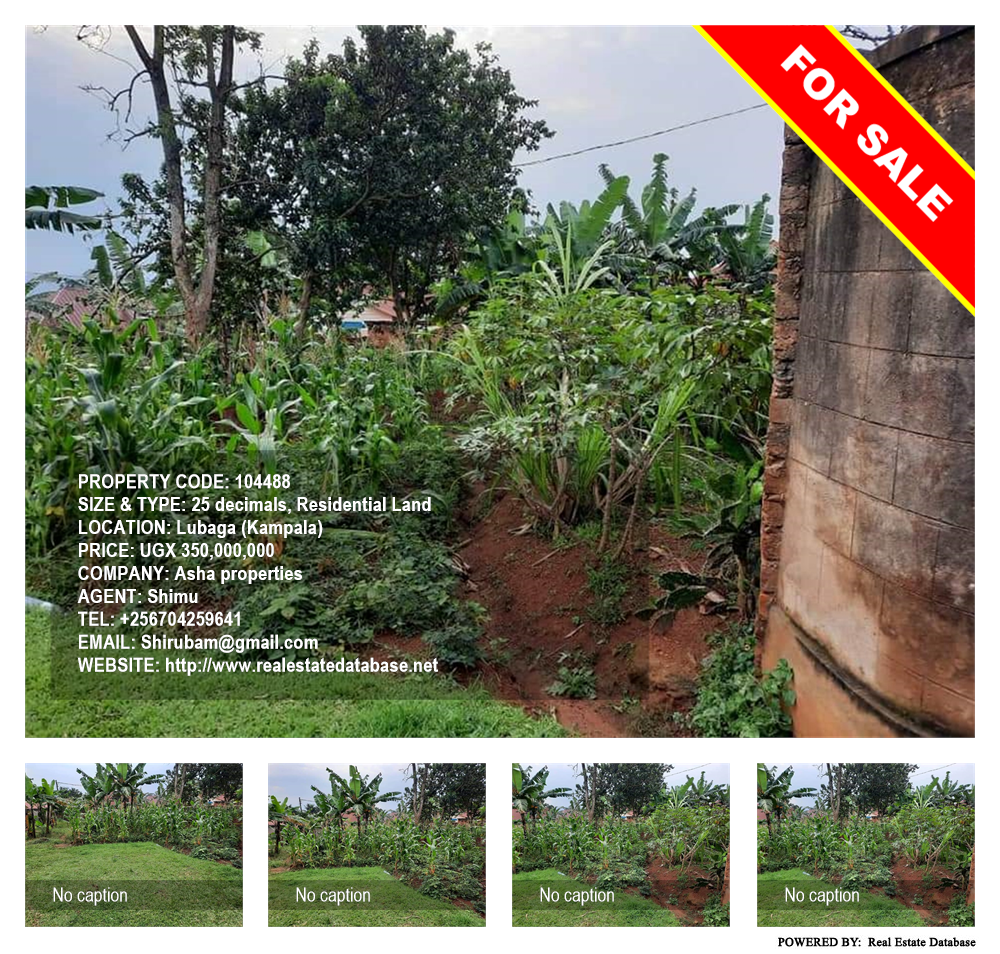 Residential Land  for sale in Lubaga Kampala Uganda, code: 104488