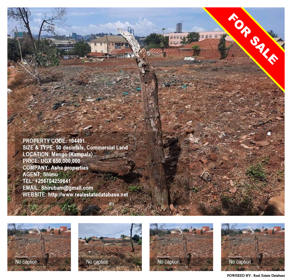 Commercial Land  for sale in Mengo Kampala Uganda, code: 104491