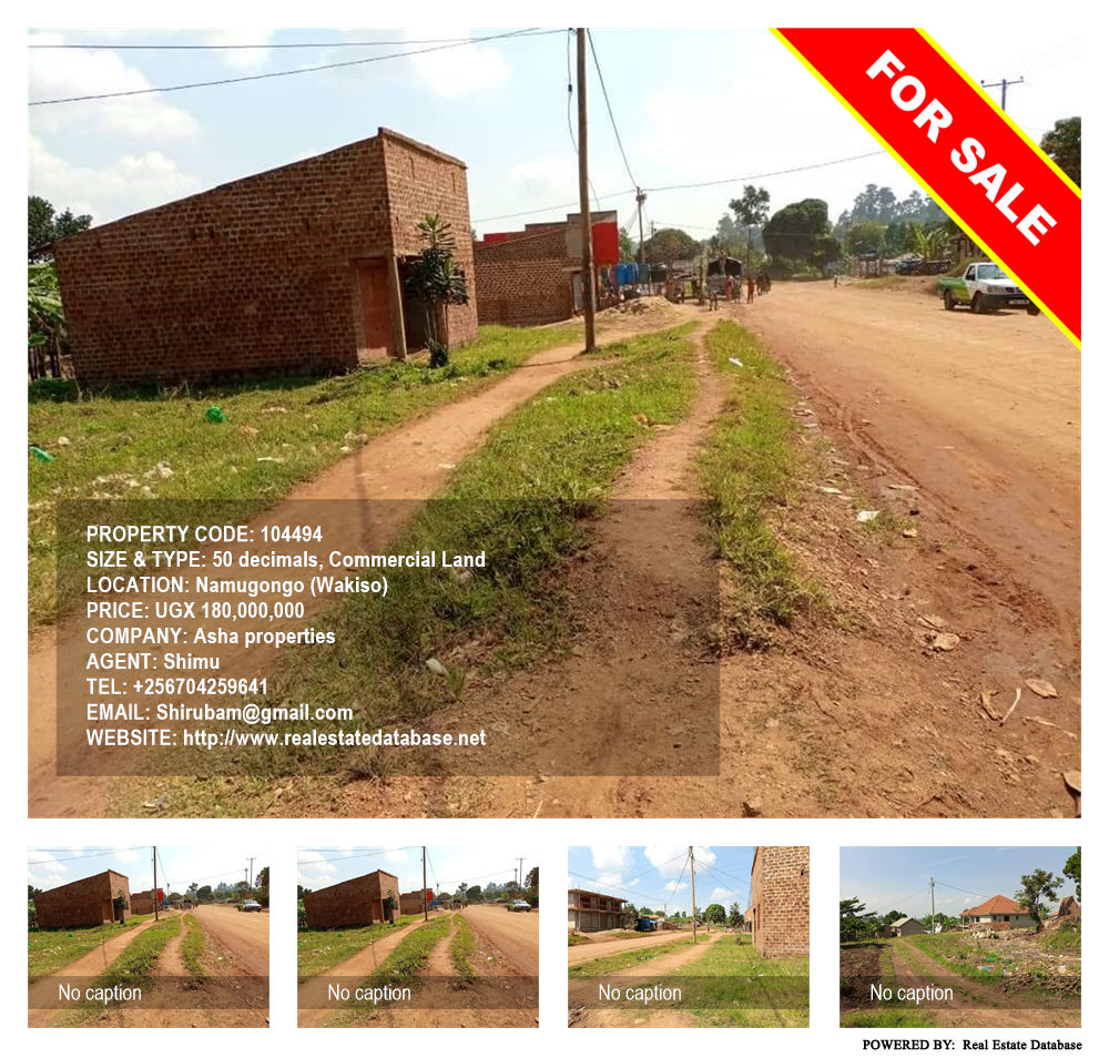 Commercial Land  for sale in Namugongo Wakiso Uganda, code: 104494