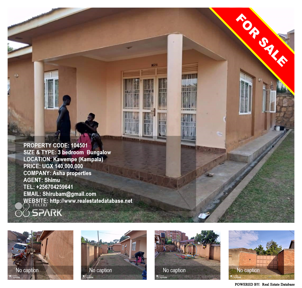 3 bedroom Bungalow  for sale in Kawempe Kampala Uganda, code: 104501