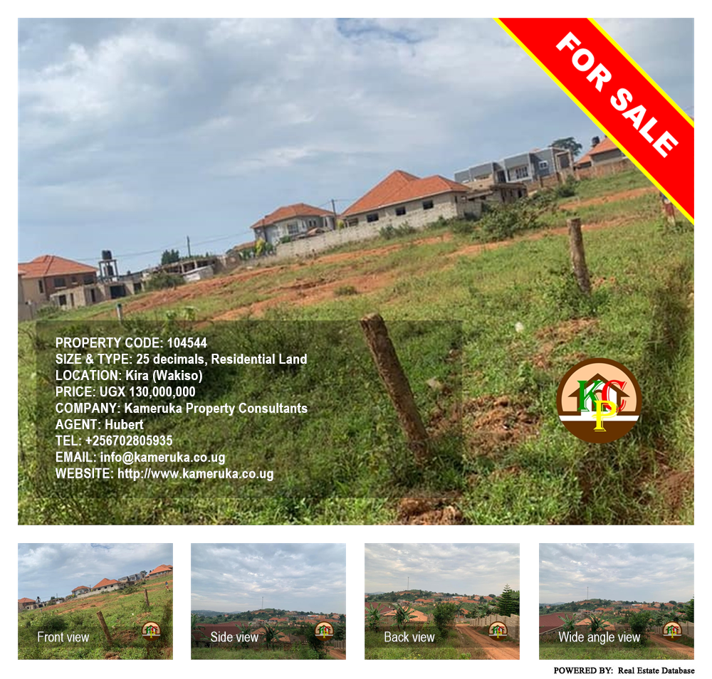 Residential Land  for sale in Kira Wakiso Uganda, code: 104544