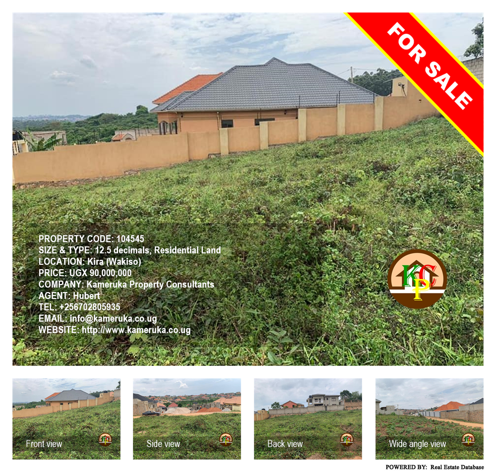 Residential Land  for sale in Kira Wakiso Uganda, code: 104545