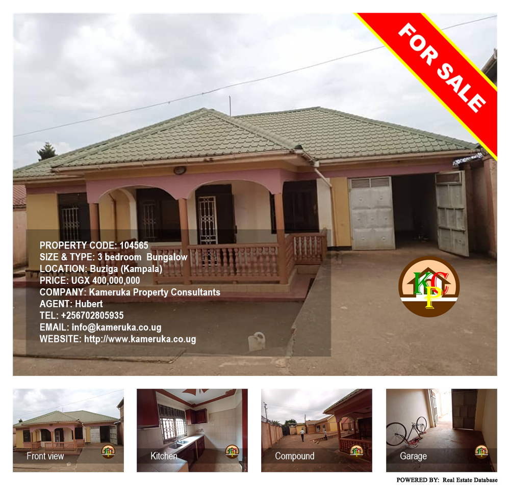 3 bedroom Bungalow  for sale in Buziga Kampala Uganda, code: 104565