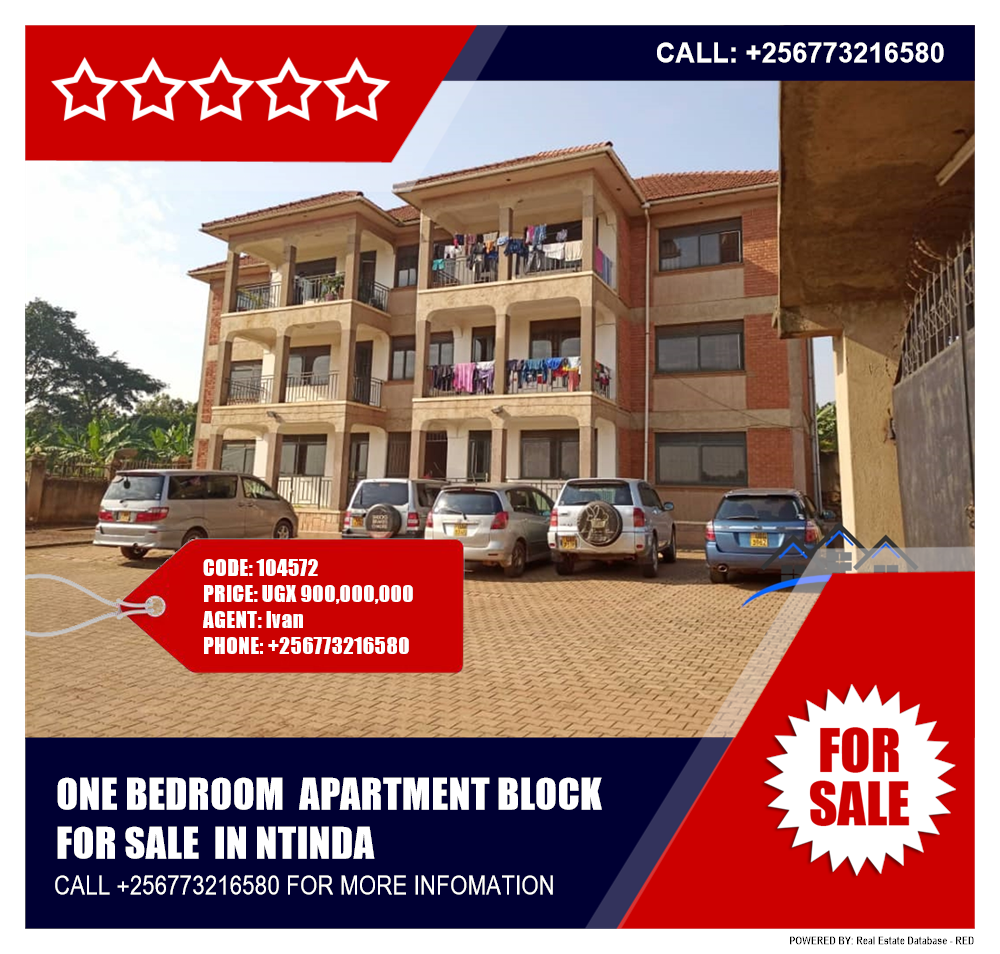 1 bedroom Apartment block  for sale in Ntinda Kampala Uganda, code: 104572