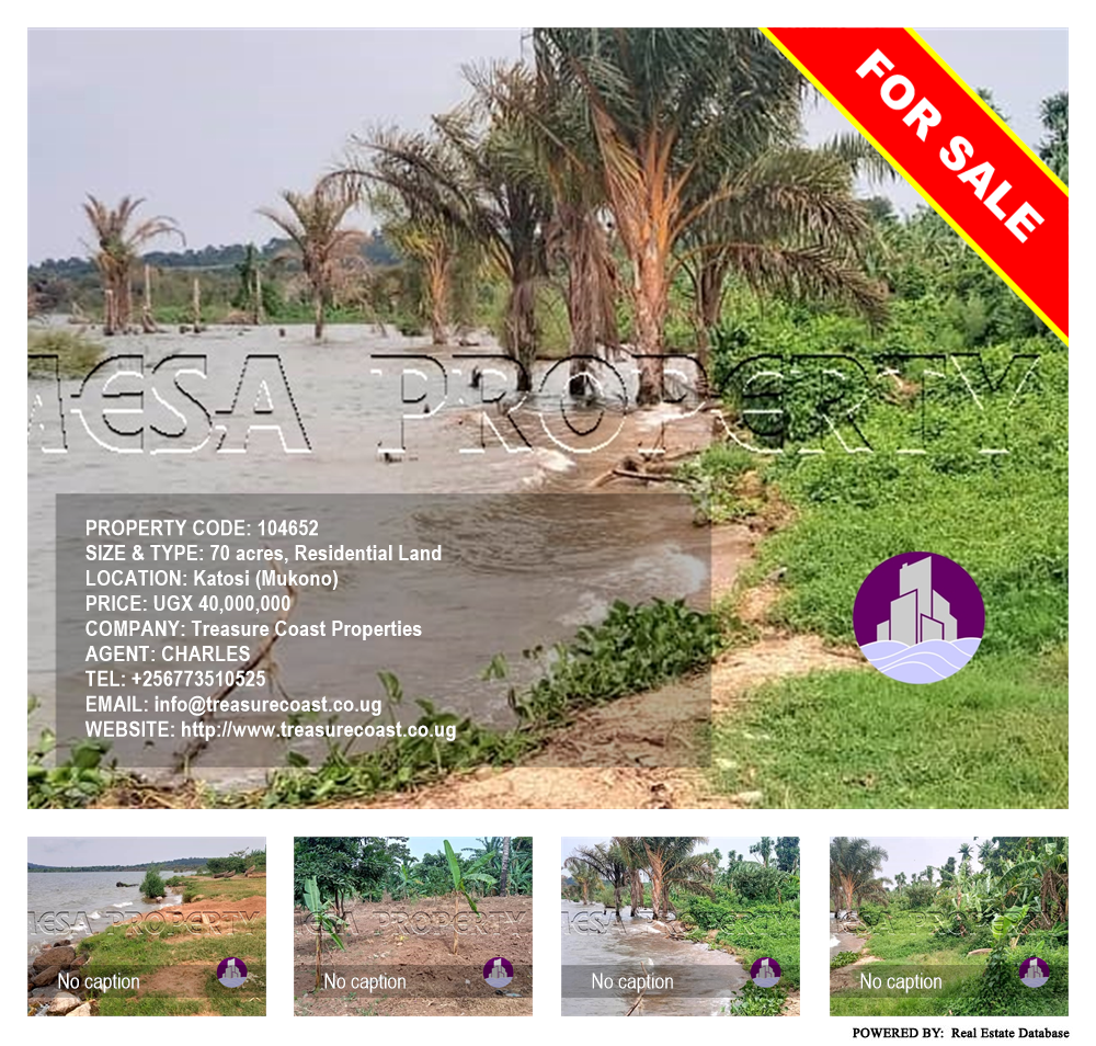 Residential Land  for sale in Katosi Mukono Uganda, code: 104652