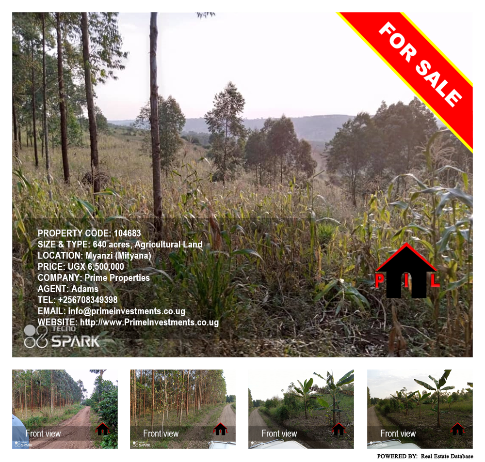 Agricultural Land  for sale in Myanzi Mityana Uganda, code: 104683