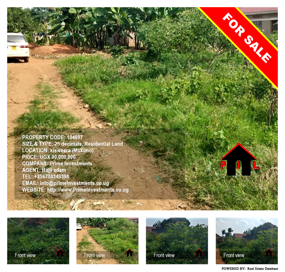 Residential Land  for sale in Kisweera Mukono Uganda, code: 104697