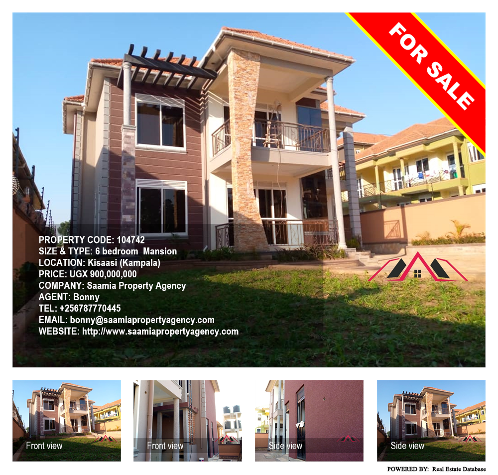 6 bedroom Mansion  for sale in Kisaasi Kampala Uganda, code: 104742