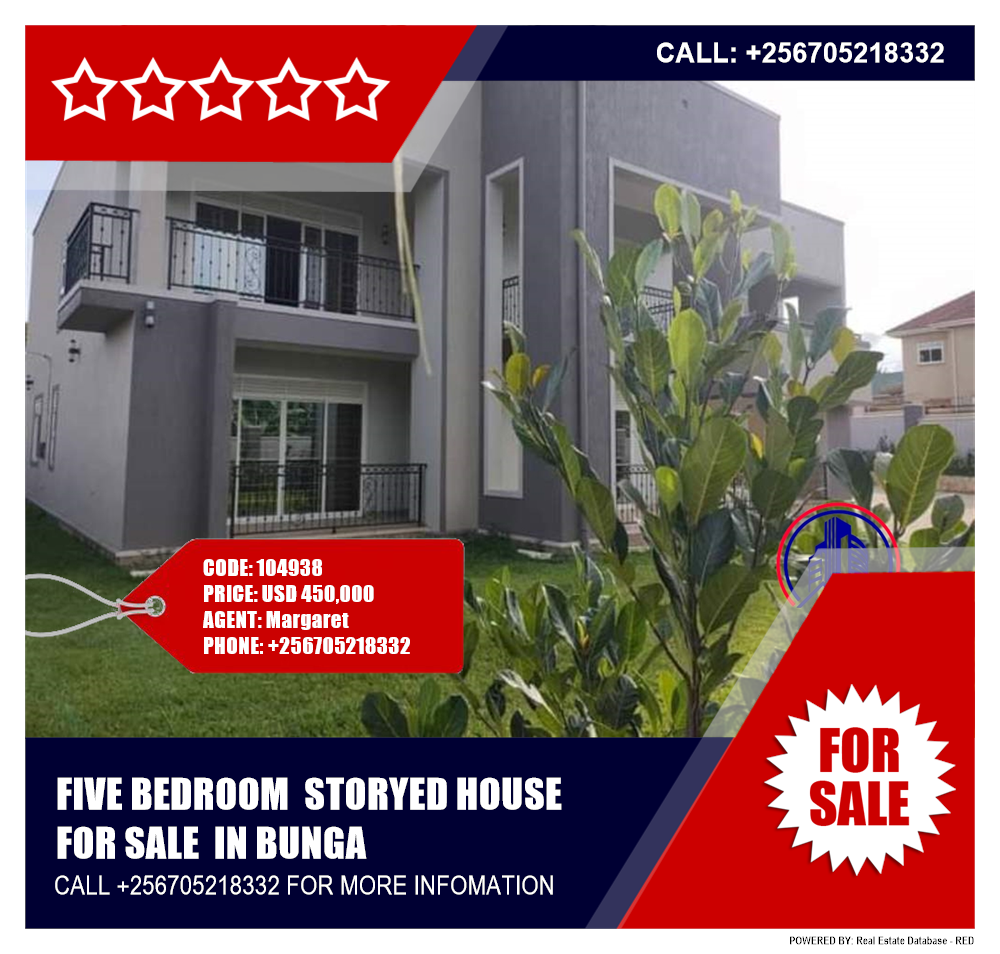 5 bedroom Storeyed house  for sale in Bbunga Kampala Uganda, code: 104938