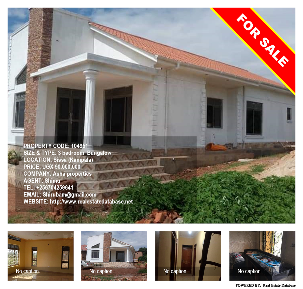 3 bedroom Bungalow  for sale in Ssisa Kampala Uganda, code: 104951