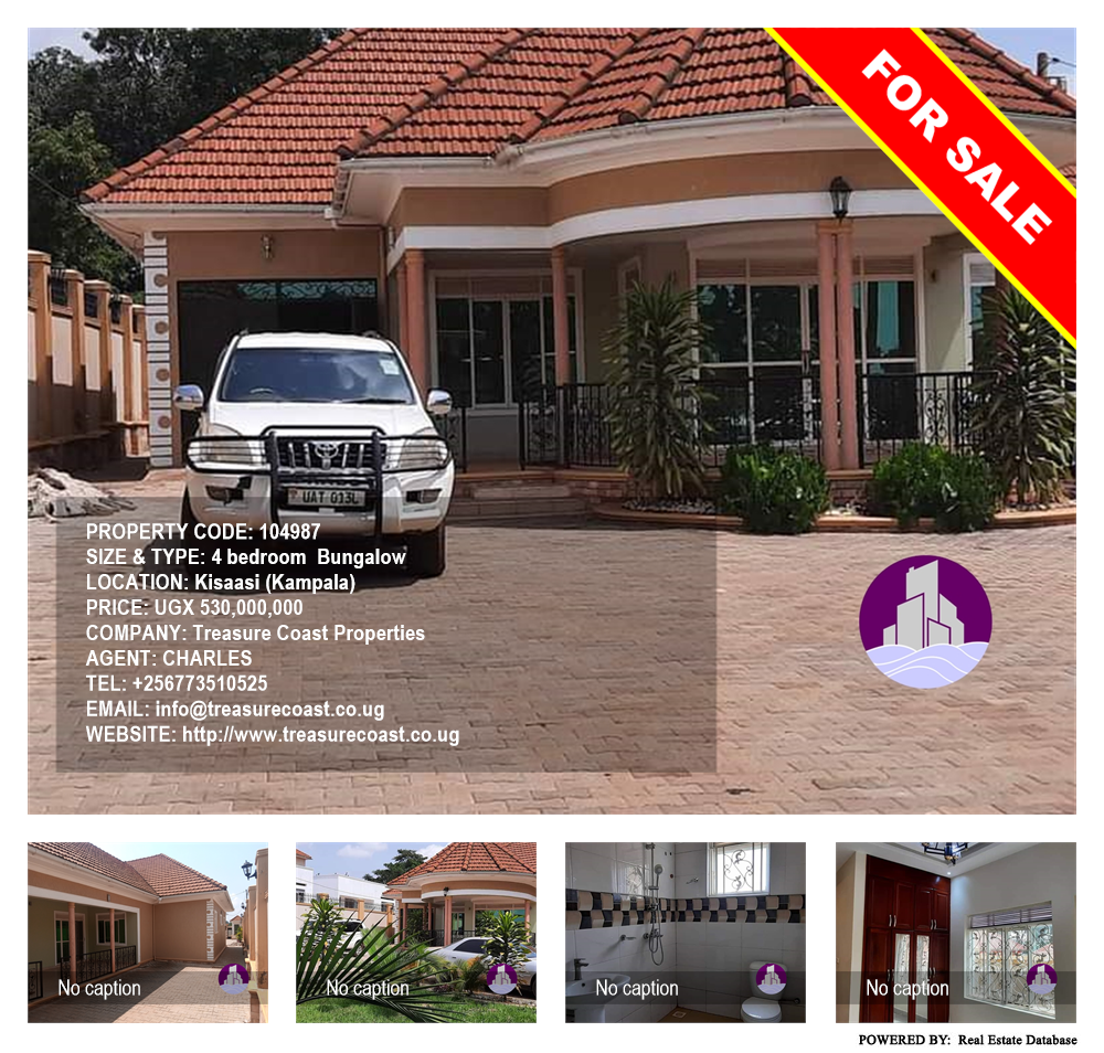 4 bedroom Bungalow  for sale in Kisaasi Kampala Uganda, code: 104987