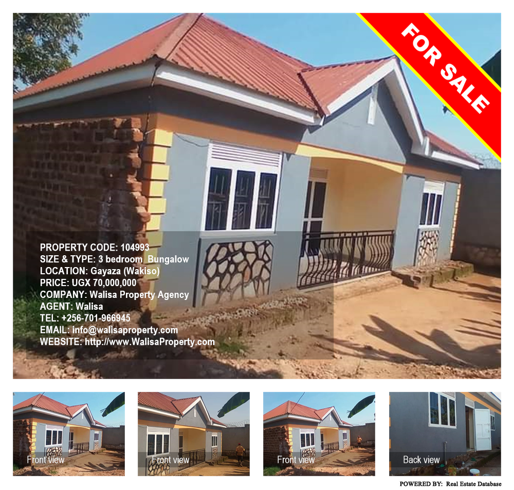 3 bedroom Bungalow  for sale in Gayaza Wakiso Uganda, code: 104993